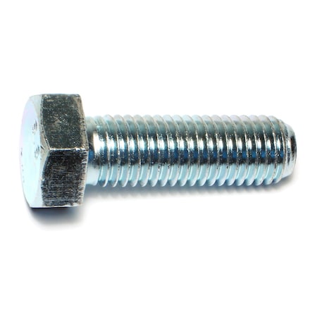 Midwest Fastener Class 8.8, M18-2.50 Hex Head Cap Screw, Zinc Plated Steel, 55 mm L, 2 PK 73483